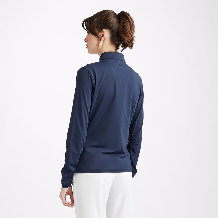 LIMITED EDITION U.S. OPEN FEATHERWEIGHT SILKY TECH NYLON FULL ZIP MID LAYER image number 5