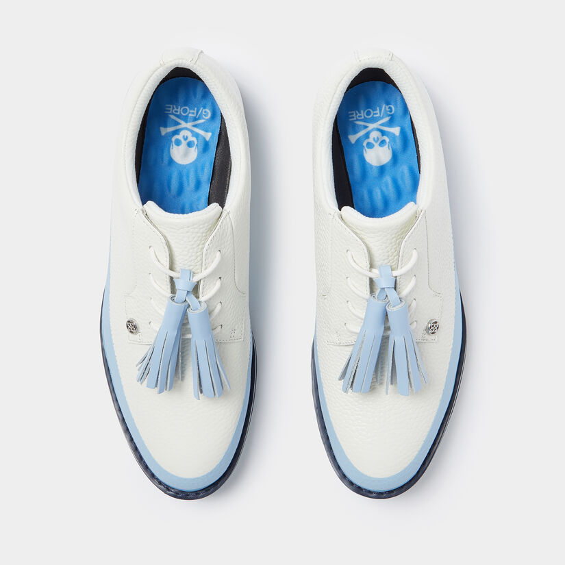 WOMEN'S GALLIVANTER PEBBLE LEATHER TUXEDO GOLF SHOE image number 3