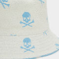 REVERSIBLE INTARSIA SKULL & TEES WOVEN BUCKET HAT image number 7