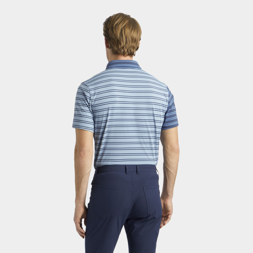 SPLIT STRIPE CONTRAST TECH JERSEY POLO image number 5