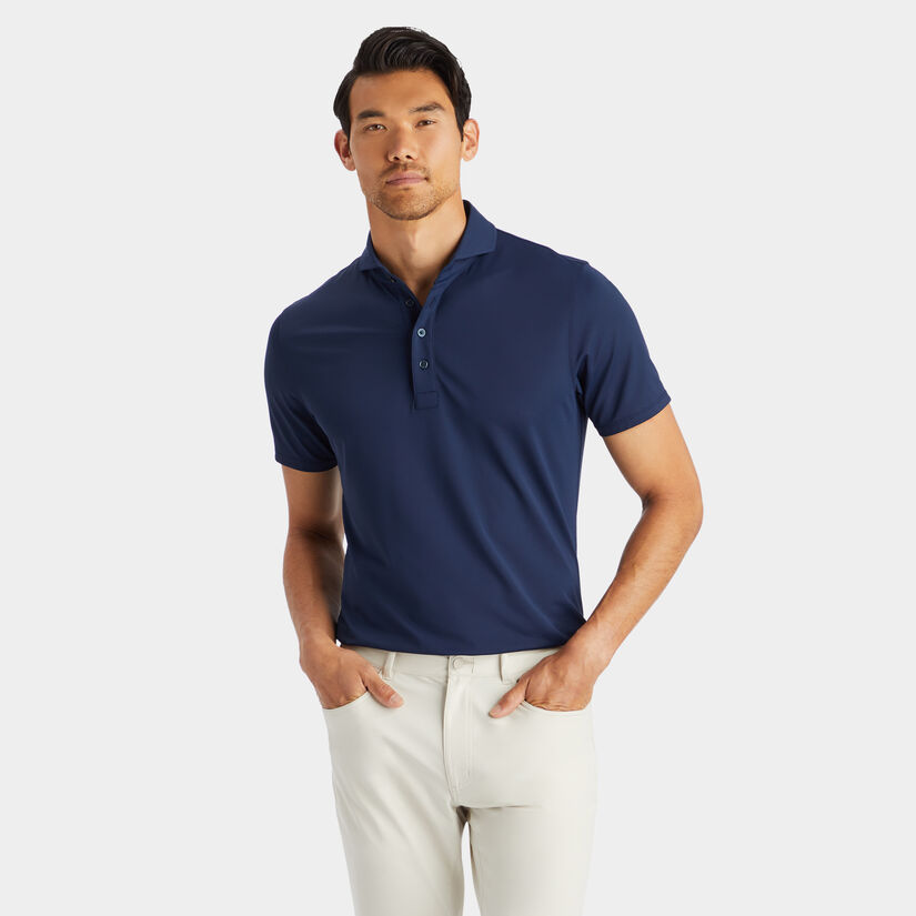 ESSENTIAL TECH PIQUÉ MODERN SPREAD COLLAR POLO image number 4