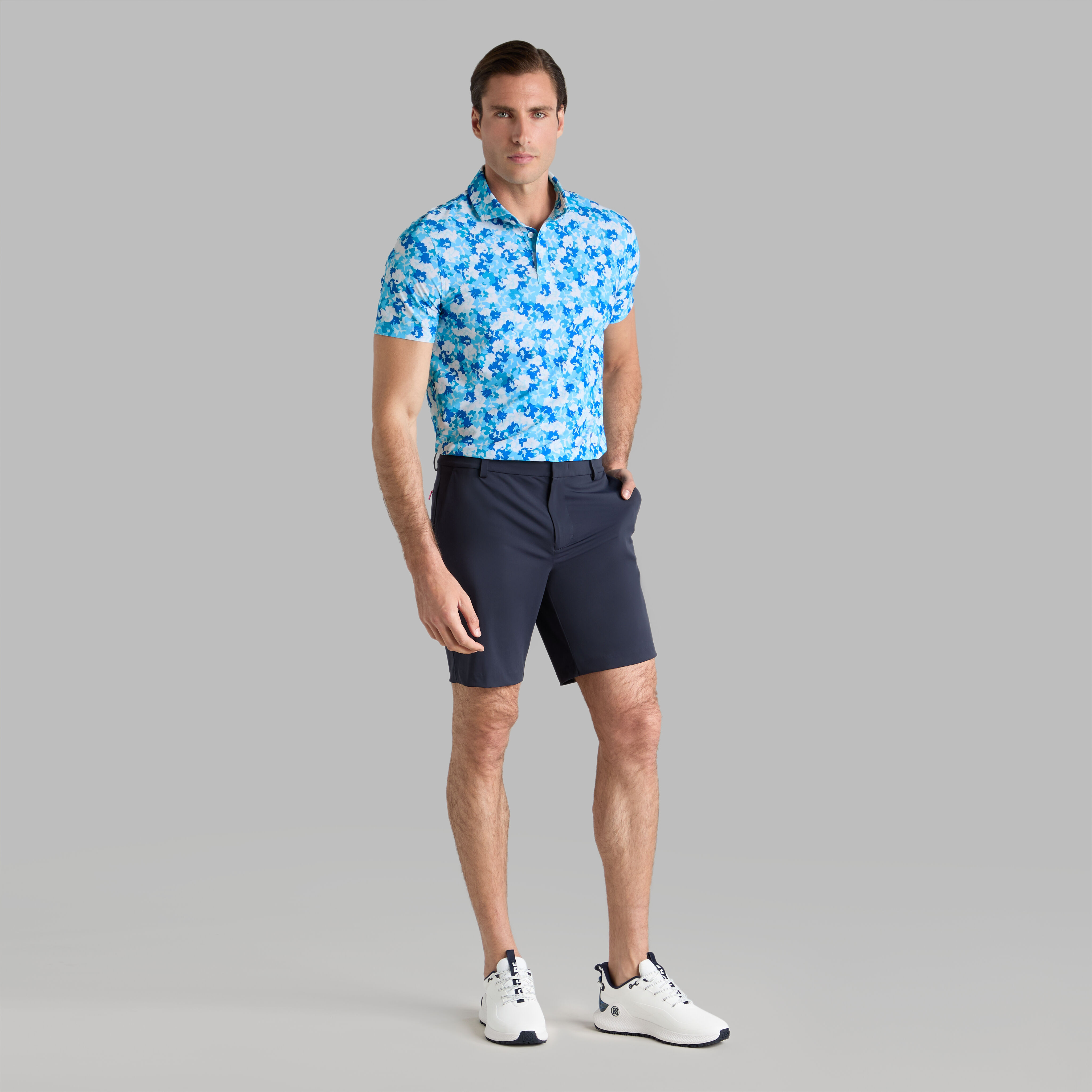 ジーフォアセットアップ CAMO FLORAL TECH PIQUÉ POLO | MEN'S POLO SHIRTS | G/FORE