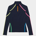 COLOUR BLOCK TECH JERSEY QUARTER ZIP PULLOVER image number 1