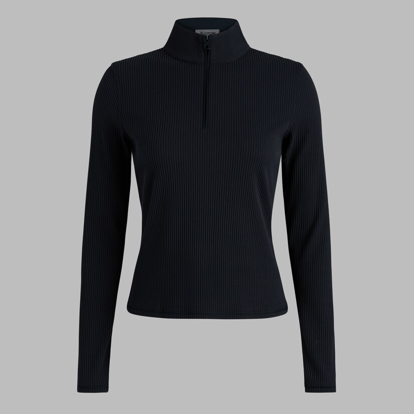 FITTED RIB 1/4 ZIP PULLOVER image number 2