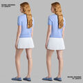 MICROPLEAT STRETCH WOVEN HIGHWAISTED SKORT image number 4