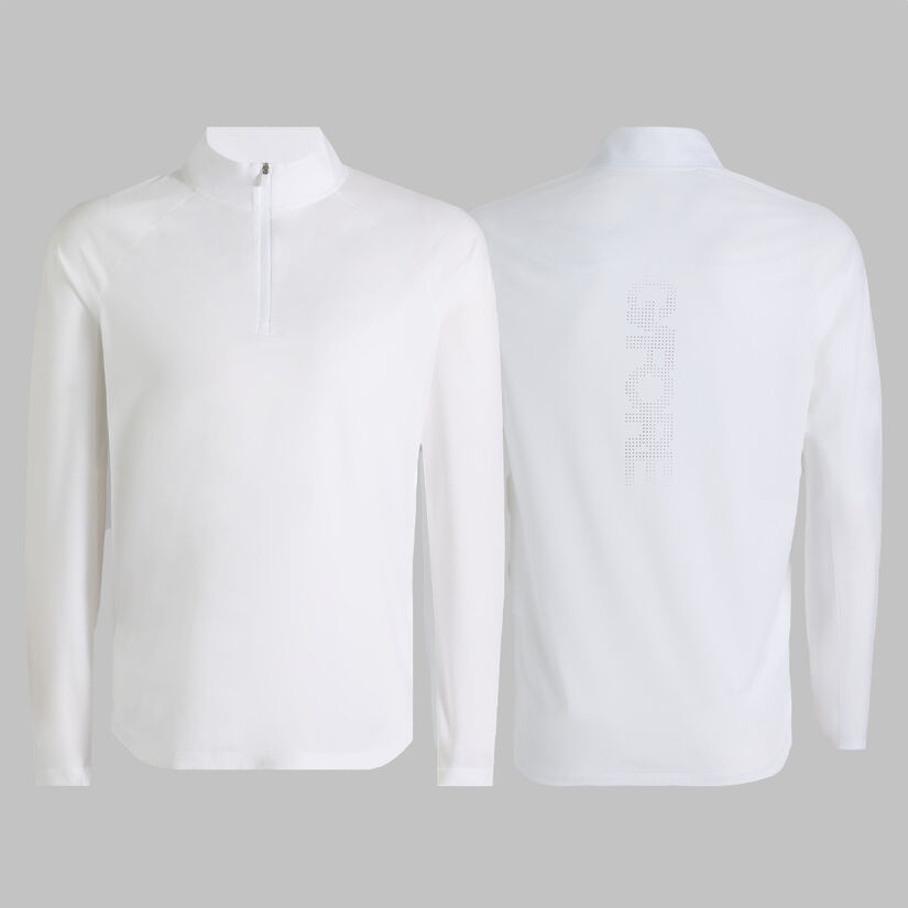 TECH M&Eacute;LANGE RAGLAN QUARTER ZIP PULLOVER image number 1