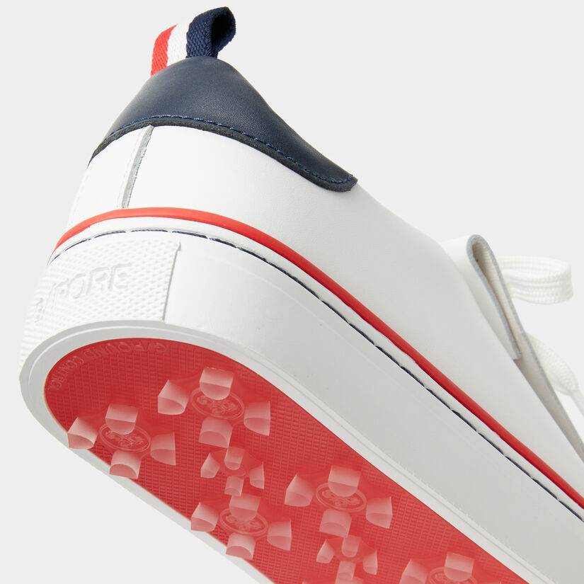 WOMEN'S DURF PEBBLE LEATHER CONTRAST ACCENT KILTIE GOLF SHOE image number 6
