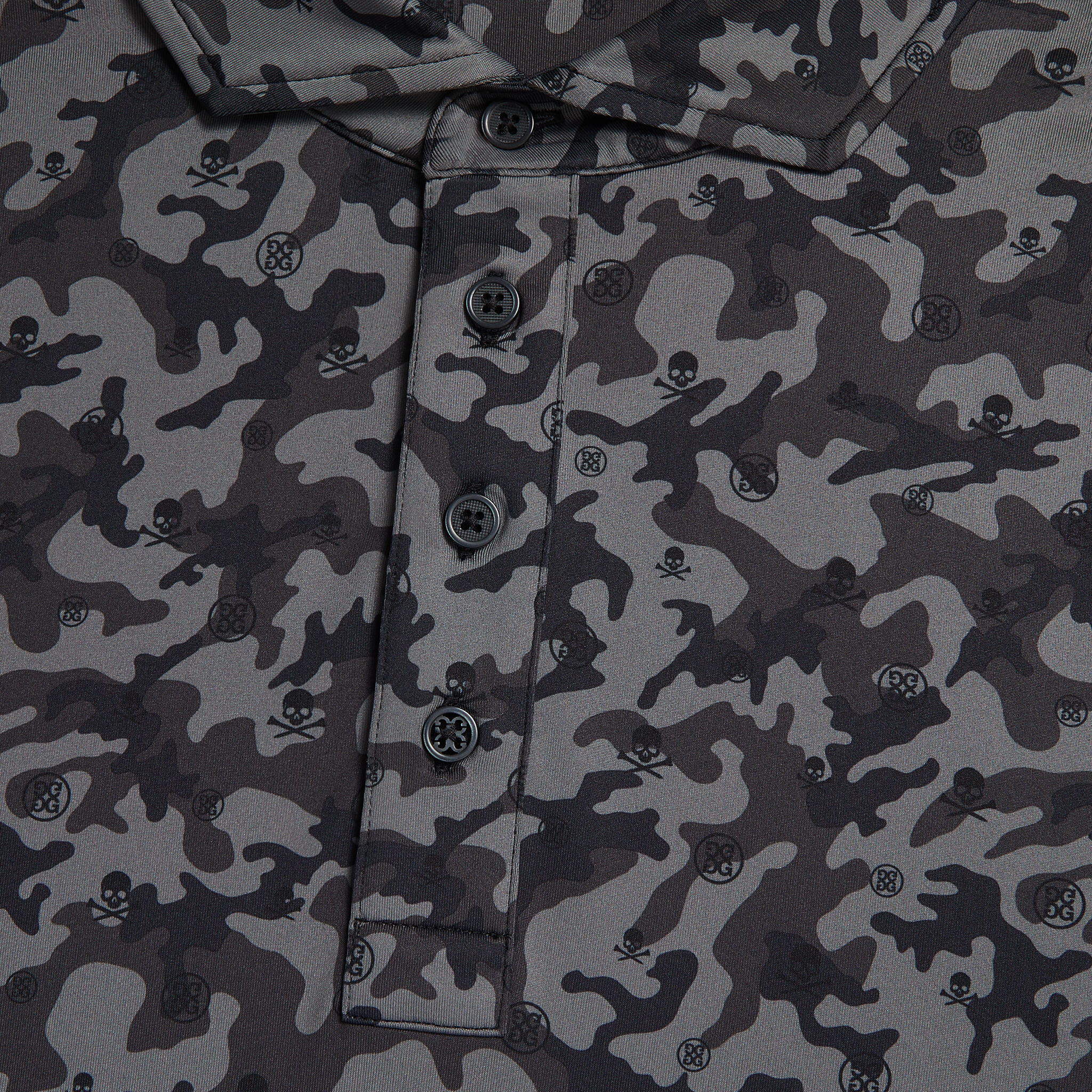[G FORE] MAPPED ICON CAMO TECH JERSEY MODERN SPREAD COLLAR☆ MAPPED ICON CAMO TECH JERSEY MODERN SPREAD COLLAR POLO