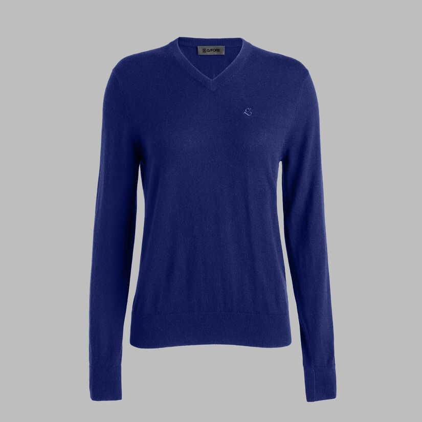 G SCRIBE VERSE V NECK CASHMERE SWEATER image number 4