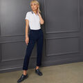PLEATED COLLAR SILKY TECH NYLON POLO image number 2