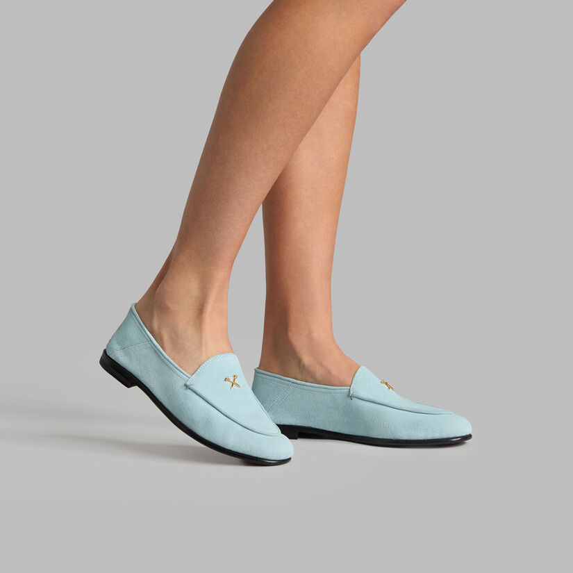 WOMEN'S METAL TEES SUEDE FLEX LOAFER image number 6