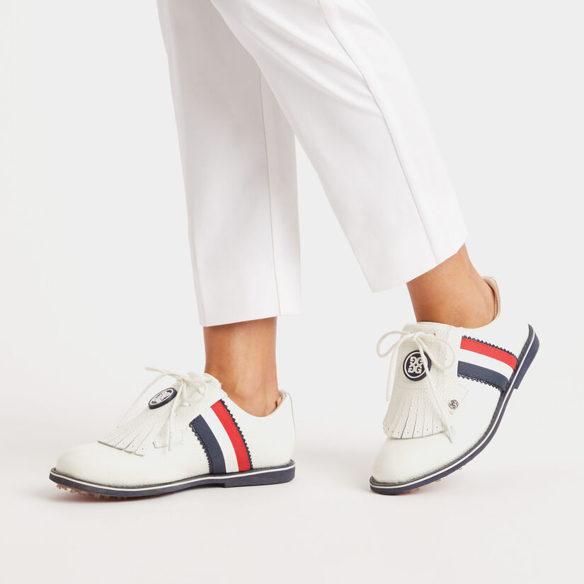 WOMEN'S GALLIVANTER PEBBLE LEATHER KILTIE GOLF SHOE image number 7
