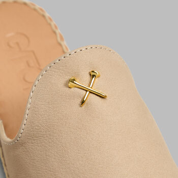 WOMEN'S METAL TEES NUBUCK ESPADRILLE