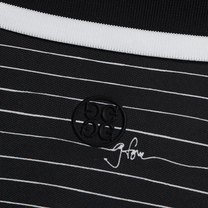 G/FORE SCRIPT STRIPE TECH PIQUÉ BANDED SLEEVE POLO image number 6