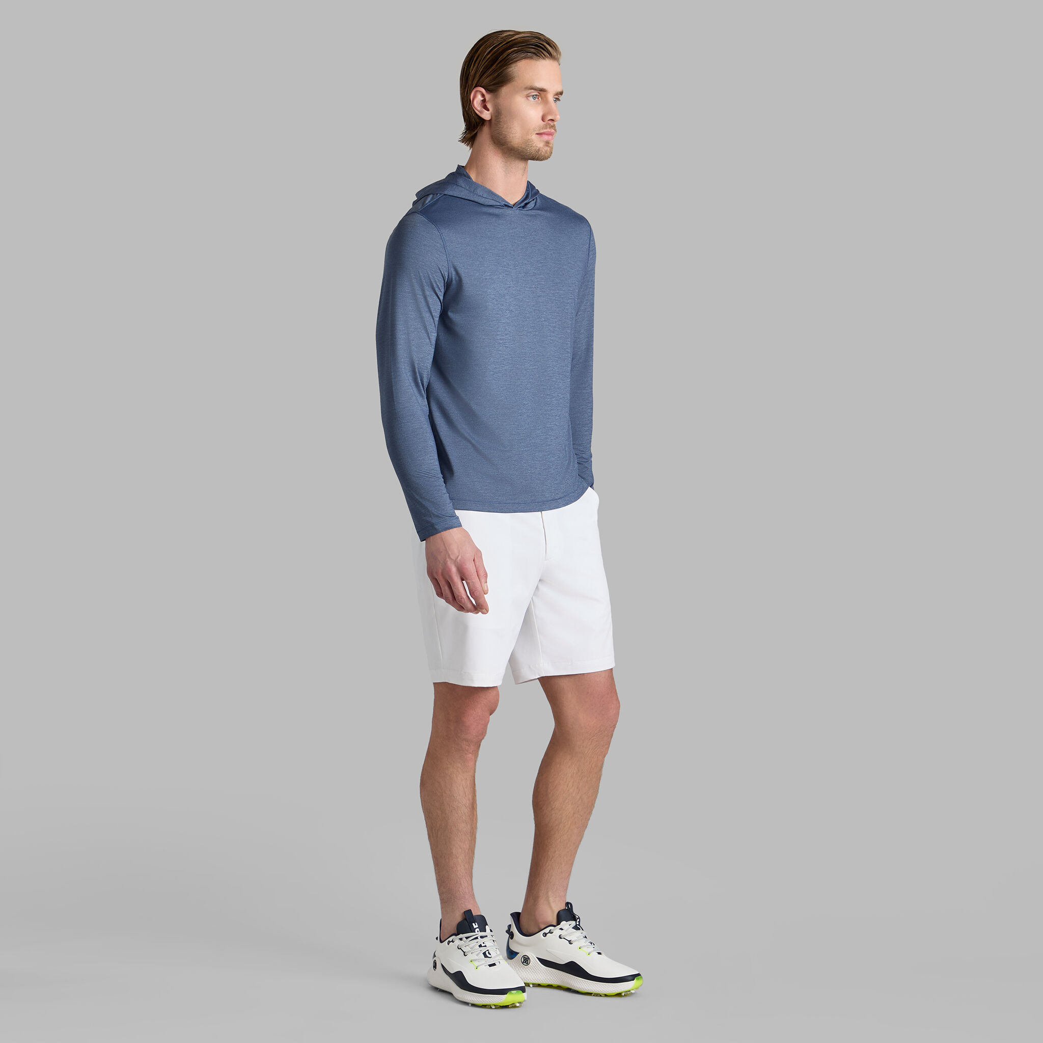 MÉLANGE ICE NYLON HOODIE |MEN'S PULLOVERS & QUARTER-ZIPS |G/FORE