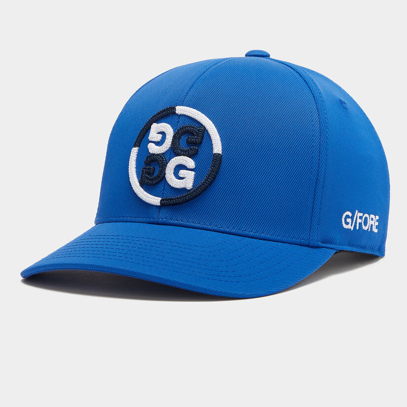 COLOUR BLOCK CIRCLE G'S STRETCH TWILL SNAPBACK HAT image number 1