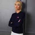 MOTHER GOLFER MERINO WOOL CREWNECK SWEATER image number 2