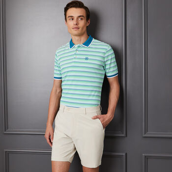 CINQUE TERRE RIB COLLAR TECH PIQUÉ SLIM FIT POLO