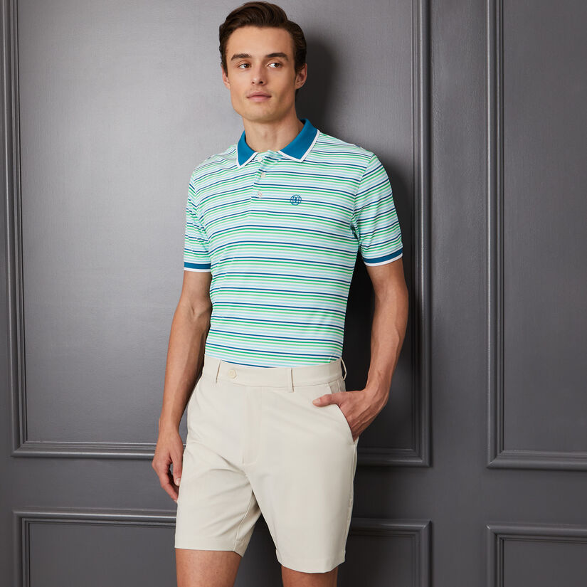 CINQUE TERRE RIB COLLAR TECH PIQUÉ SLIM FIT POLO image number 2