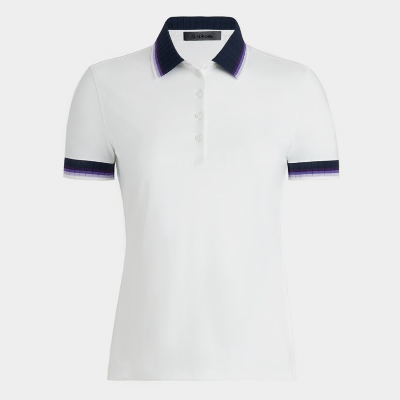 CONTRAST SILKY TECH NYLON POLO image number 1