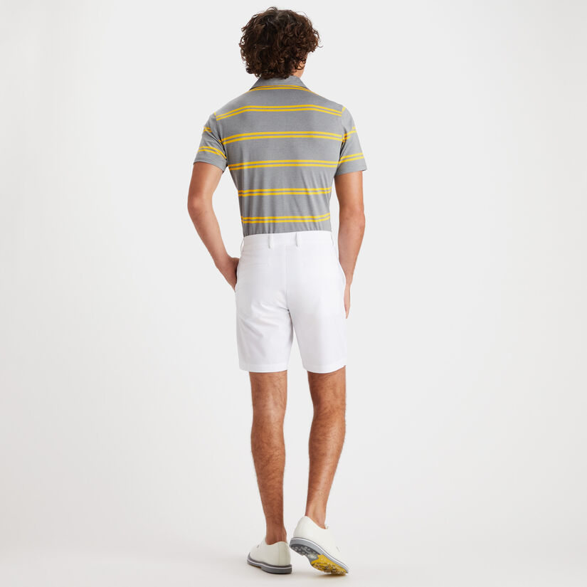 OFFSET STRIPE MODERN SPREAD COLLAR TECH PIQUÉ SLIM FIT POLO image number 5