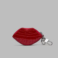 LOVE G CROC-EMBOSSED LEATHER COIN PURSE KEYCHAIN image number 2