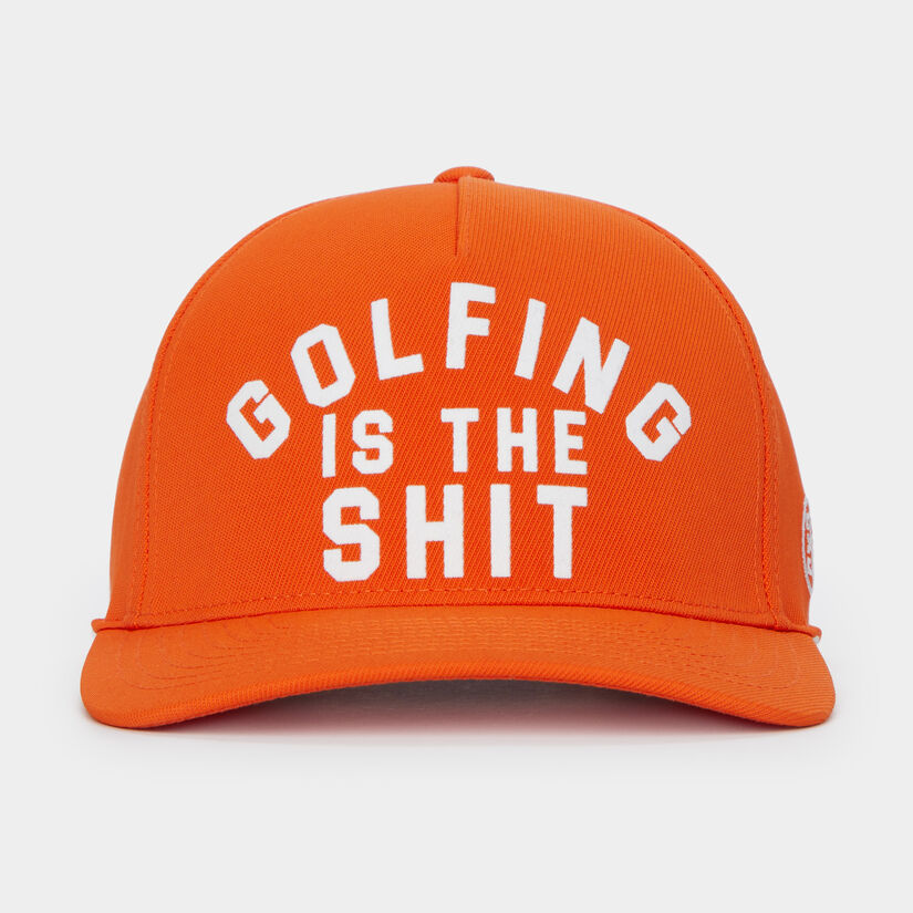 GOLFING IS THE SH*T TWILL SNAPBACK HAT image number 2