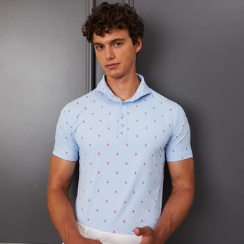 SKULL & T'S ICE NYLON SLIM FIT POLO