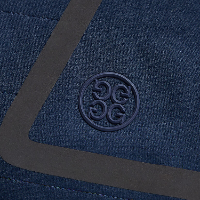 HOODED TECH INTERLOCK QUARTER ZIP PULLOVER image number 6