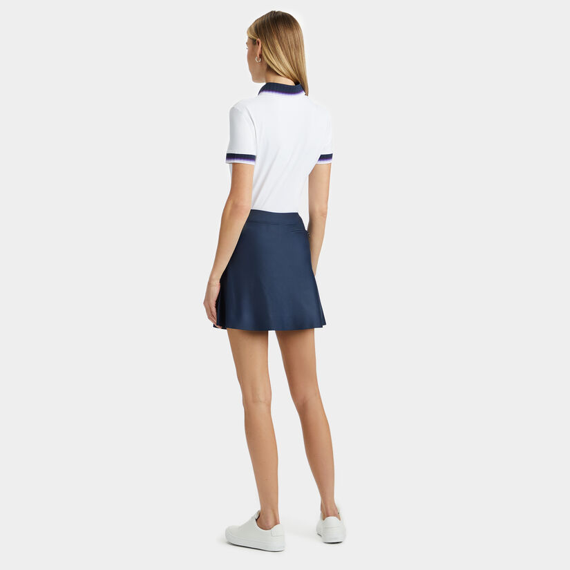 CONTRAST SILKY TECH NYLON POLO image number 4