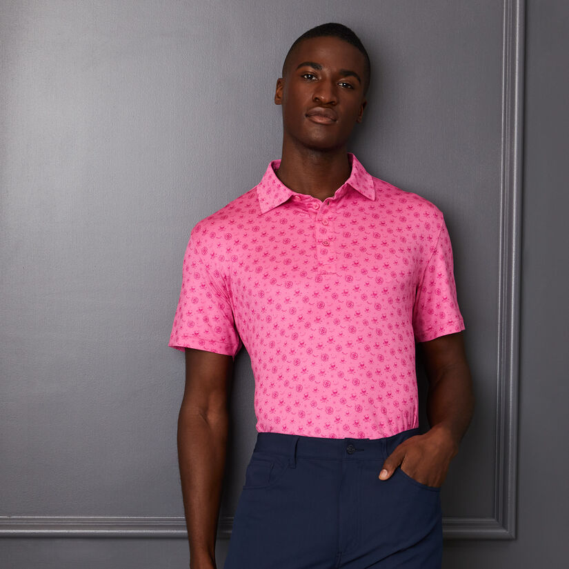 SKULL & T'S SKETCH TECH JERSEY SLIM FIT POLO image number 2