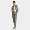 CIRCLE G'S COATED NYLON QUILTED PUFFER VEST image number 3