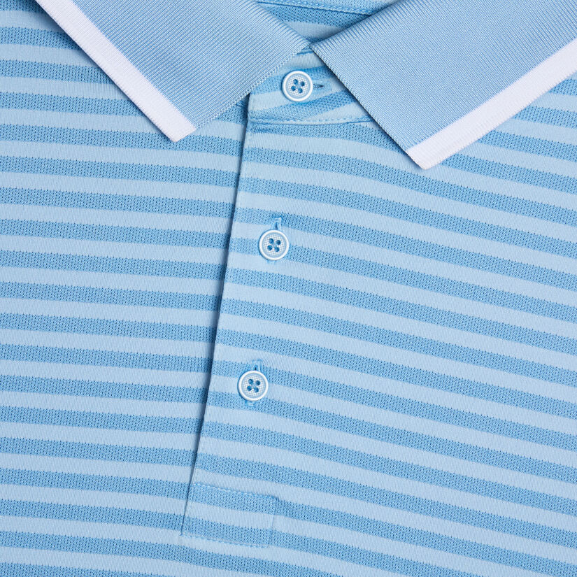 PERFORATED STRIPE JERSEY POLO image number 5