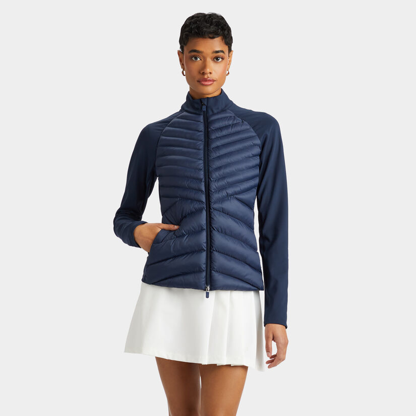 HYBRID QUILTED TECH INTERLOCK JACKET image number 3