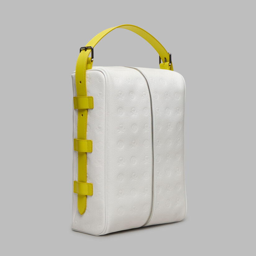 EMBOSSED LEATHER GOLF SHOE BAG image number 3