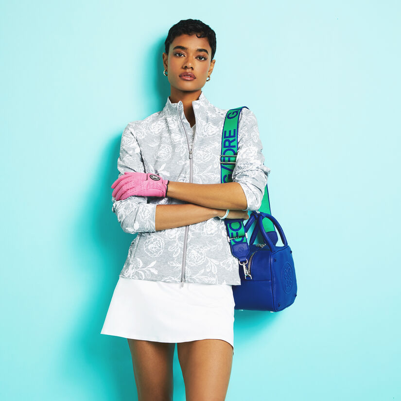 PEONY SKETCH TECH INTERLOCK FULL ZIP LAYER image number 2