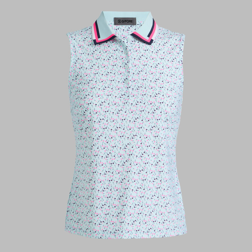 AYE POPPY SILKY TECH NYLON SLEEVELESS POLO | WOMEN'S POLO SHIRTS | G/FORE
