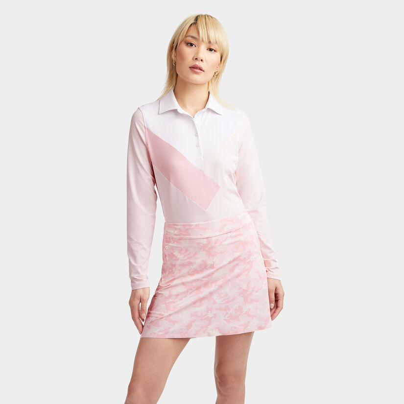 MULTI V TECH JERSEY LONG SLEEVE POLO image number 3