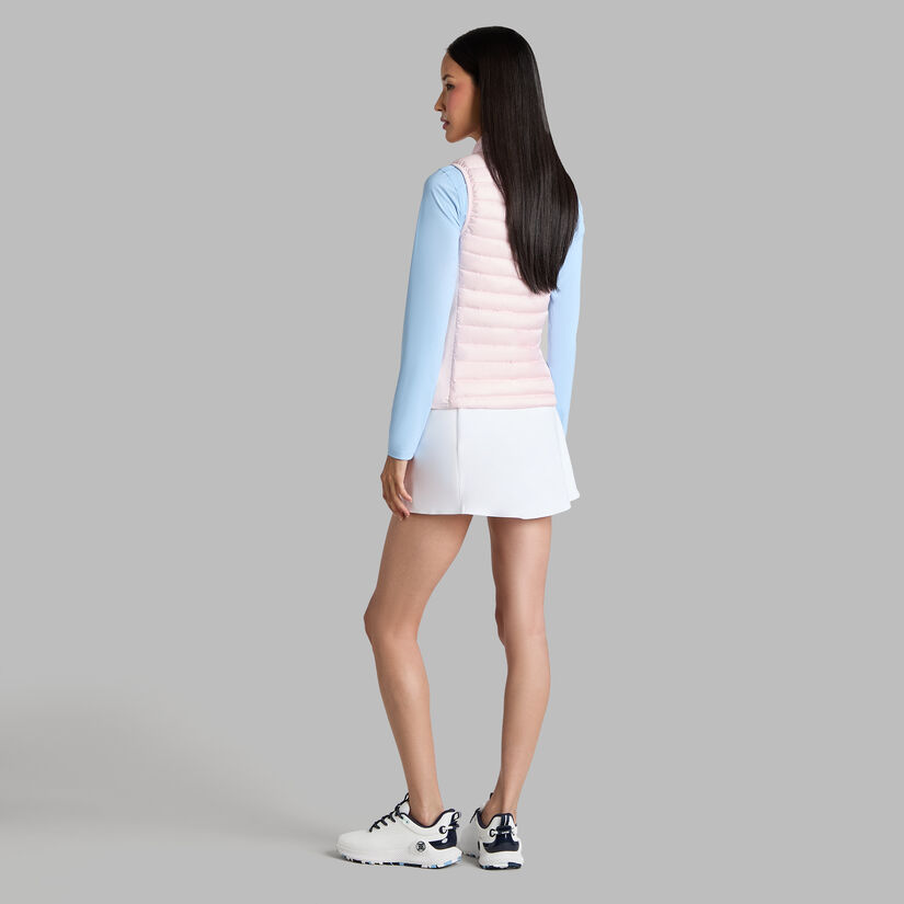 V-DOWN QUILTED STRETCH TECH INTERLOCK VEST image number 4