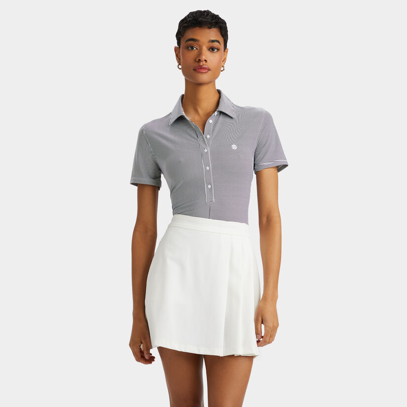 MIXED FEEDER STRIPE TECH JERSEY POLO image number 3