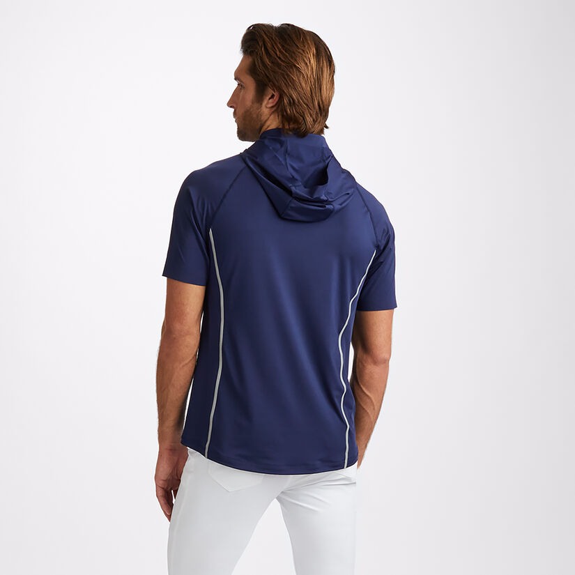 LIMITED EDITION U.S. OPEN TECH NYLON SHORT SLEEVE OPS QUARTER ZIP HOODED SLIM FIT PULLOVER image number 5