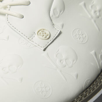 MEN'S GALLIVANTER EMBOSSED SKULL & TEES LEATHER GOLF SHOE