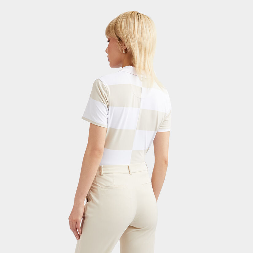 OFFSET RUGBY STRIPE TECH PIQUÉ POLO image number 5