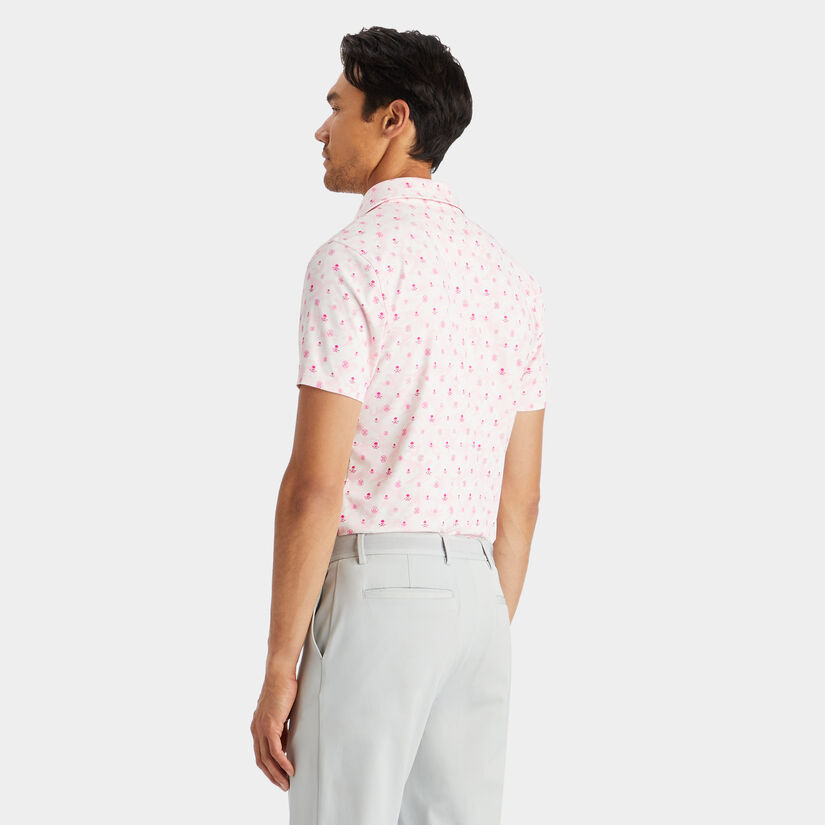 MAPPED ICON CAMO TECH JERSEY MODERN SPREAD COLLAR POLO image number 5