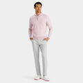 V NECK MERINO WOOL QUARTER ZIP SWEATER image number 4
