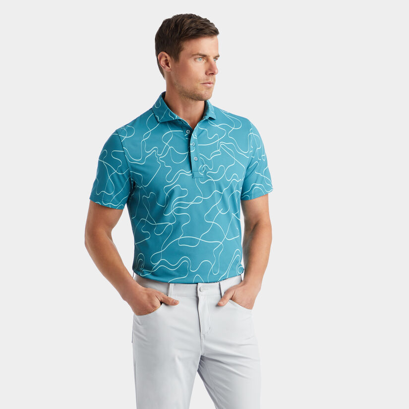 PENCIL TECH PIQUÉ MODERN SPREAD COLLAR POLO image number 3