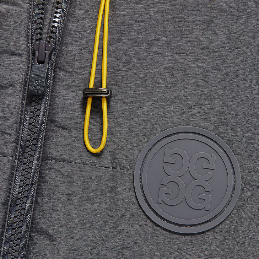 MERINO WOOL LINED QUILTED NYLON HOODED PUFFER VEST image number 6