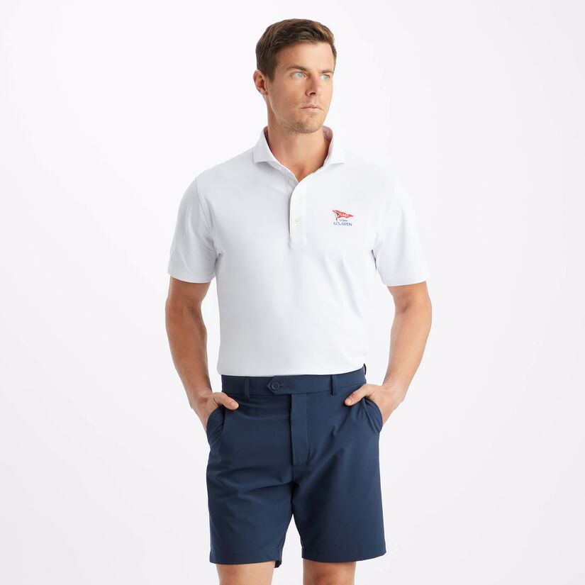 LIMITED EDITION U.S. OPEN ESSENTIAL MODERN SPREAD COLLAR TECH PIQUÉ POLO image number 3