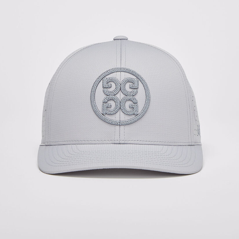 PERFORATED CIRCLE G'S STRETCH TWILL SNAPBACK HAT image number 2