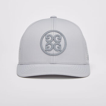PERFORATED CIRCLE G'S STRETCH TWILL SNAPBACK HAT